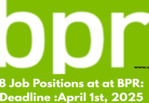 5 Jobs at BPR Bank Rwanda Plc (BPR): Deadline: Different dates